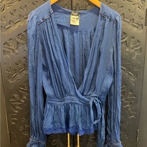 D&G Dolce & Gabbana Silk Wrap Blouse